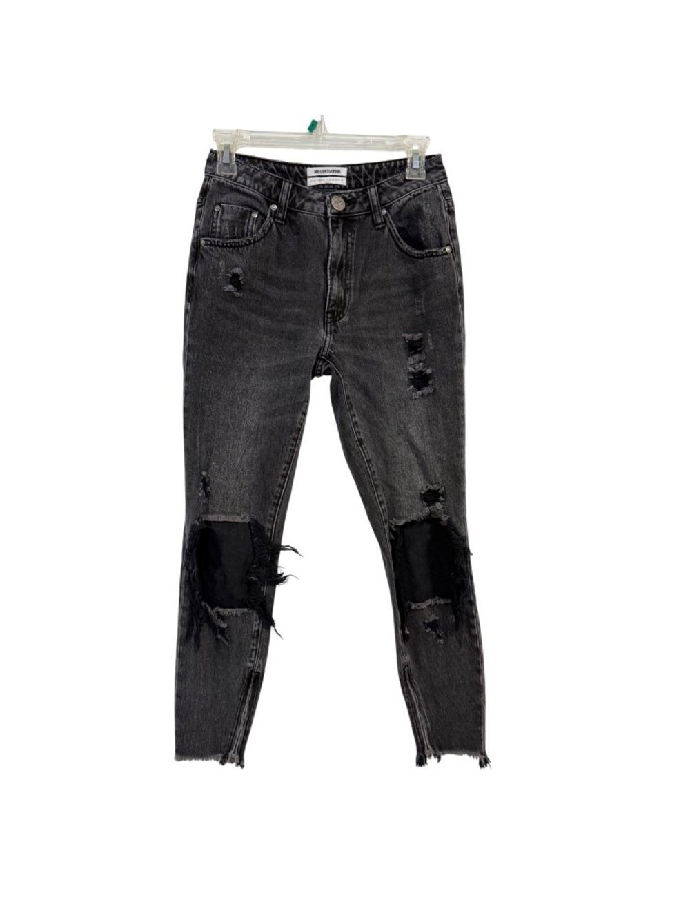 One X Oneteaspoon High Waist Freebird Distressed Black Jeans Size 25